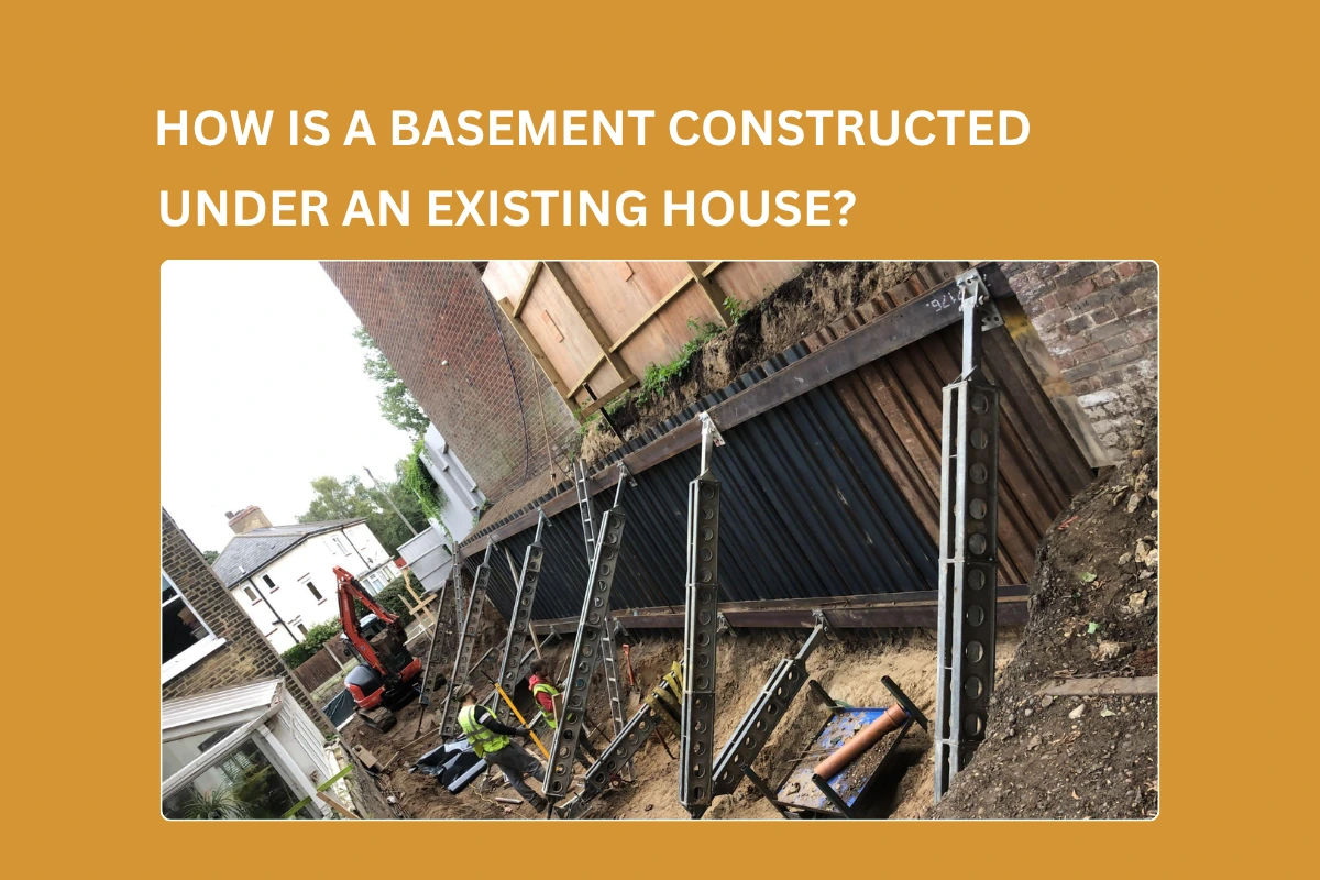 basement construction services underpinning under existing house London